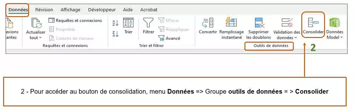 consolider des tableaux dans excel dans excel