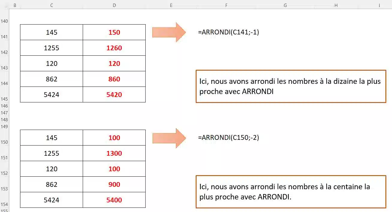 arguments fonction recherrcheh excel