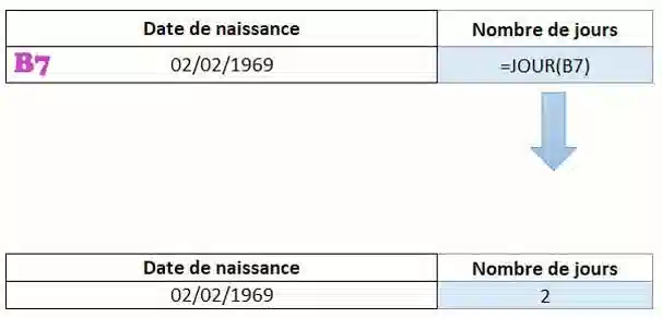 fonctions de date dans excel