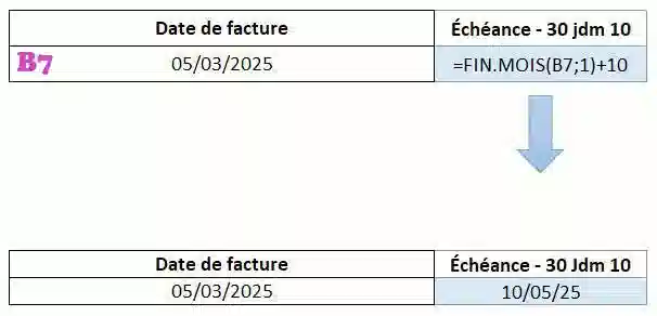 fonctions de dates dans excel