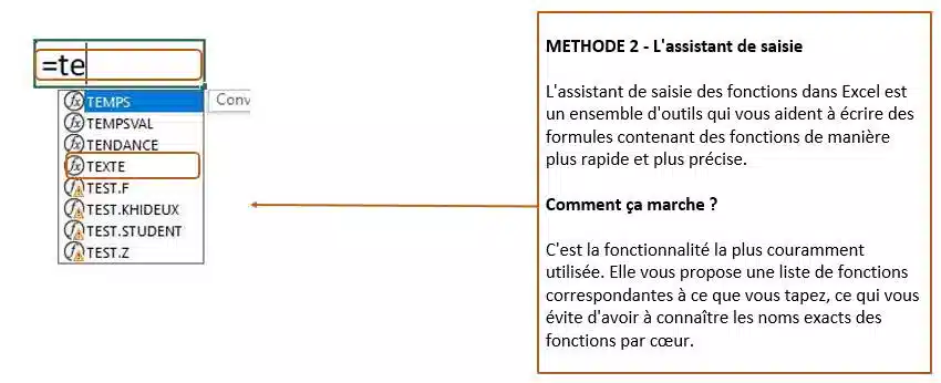 fonctionnement d'une fonction excel