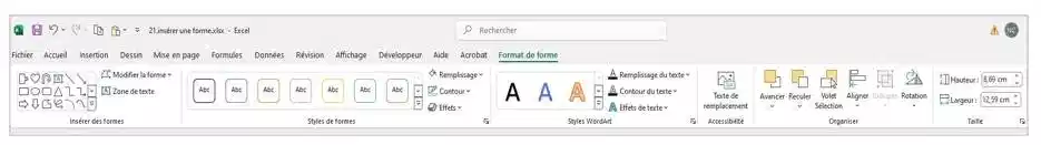 Insertion et modification images excel