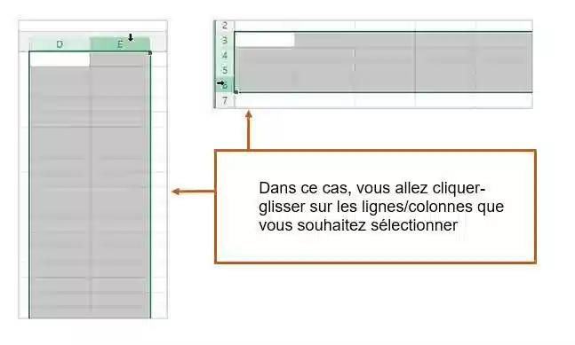 comment gérer les lignes et les colonnes excel