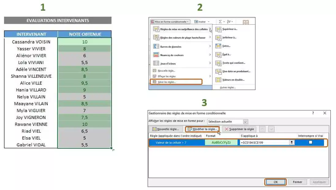 mise en formez conditionnelle excel