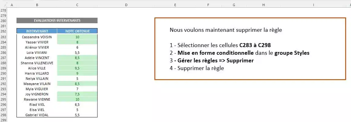 mise en formez conditionnelle excel
