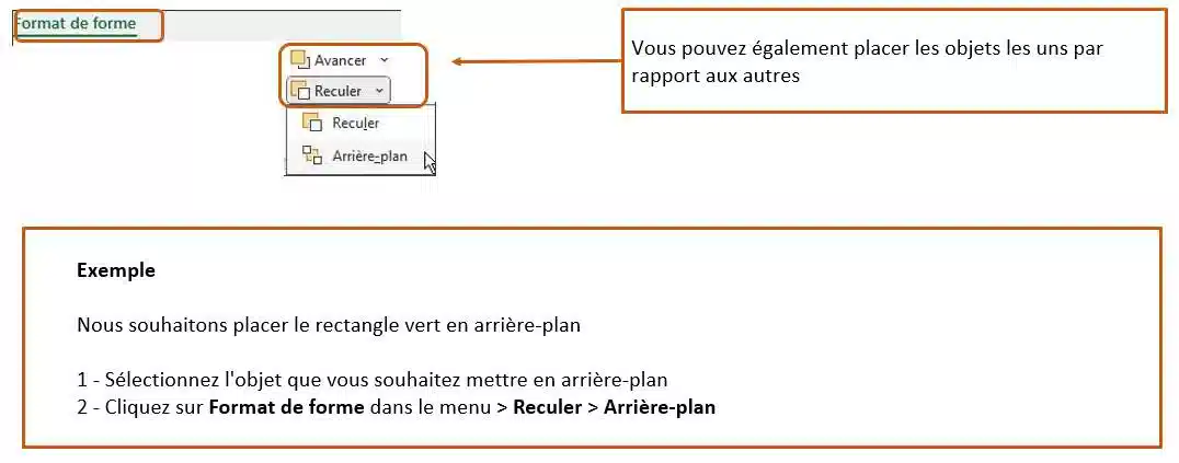outils organisation et alignement excel