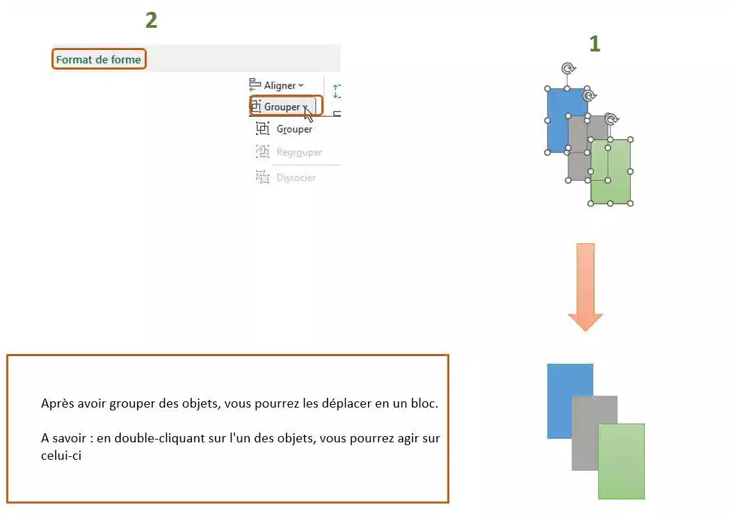 outils organisation et alignement excel