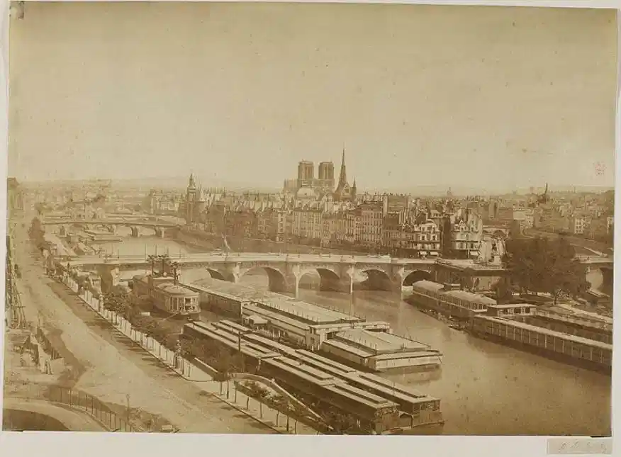 photographie papier albumine pont-neuf ile-de-la-cite paris france