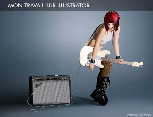 Rock'n roll Attitude Illustrator