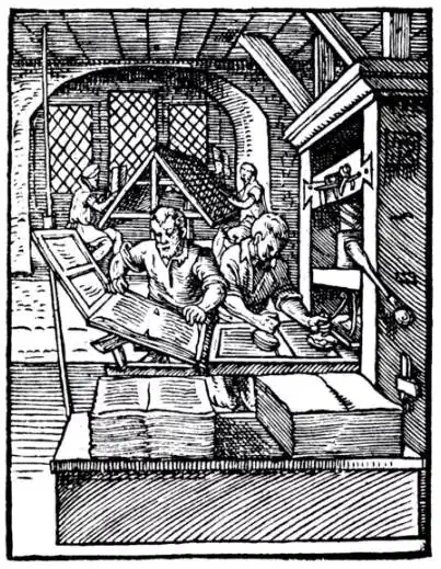 presse typographie gutenberg
